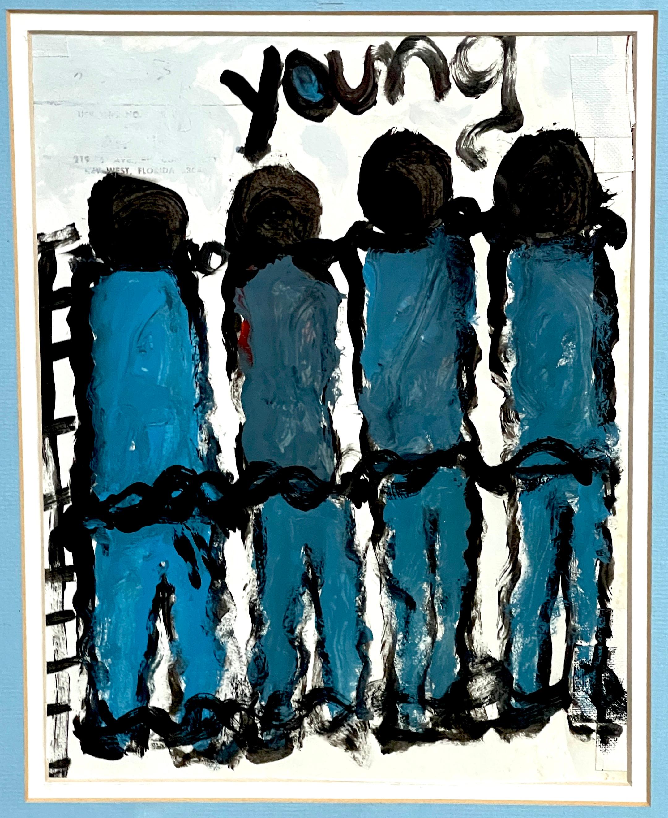American 'Prisoners' by Purvis Young    For Sale