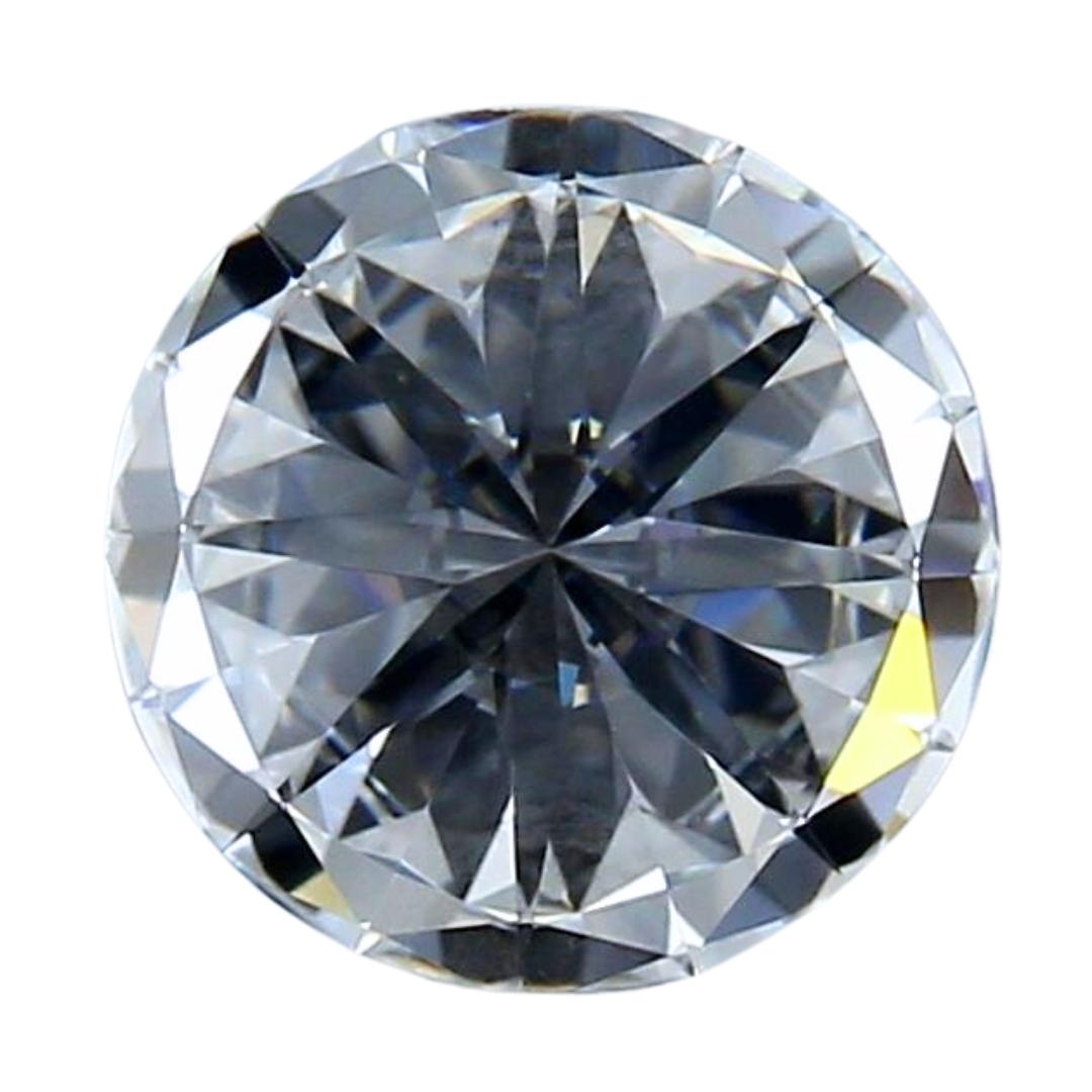 Women's Pristine 1.00ct Ideal Cut Round-Shaped Diamond - GIA Certified For Sale