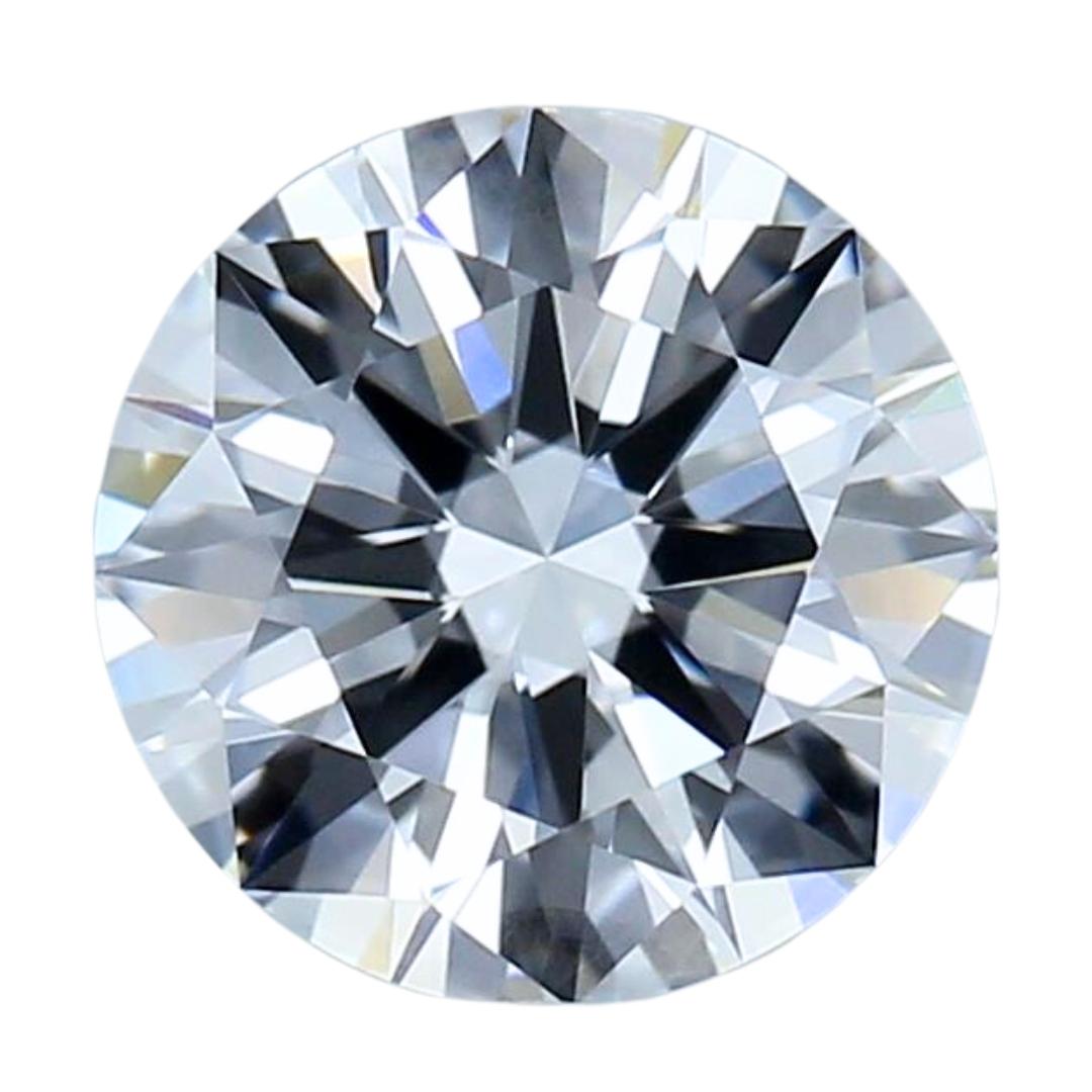 Pristine 1.00ct Ideal Cut Round-Shaped Diamond - GIA Certified For Sale 2