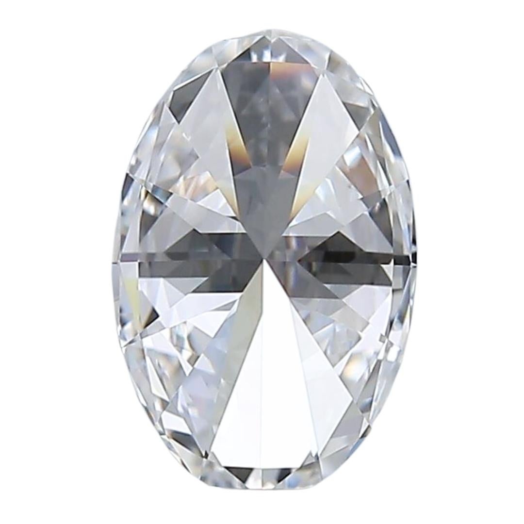 Prismaler 1,01 Karat Diamant im Idealschliff Ovalschliff - GIA-zertifiziert im Angebot 1