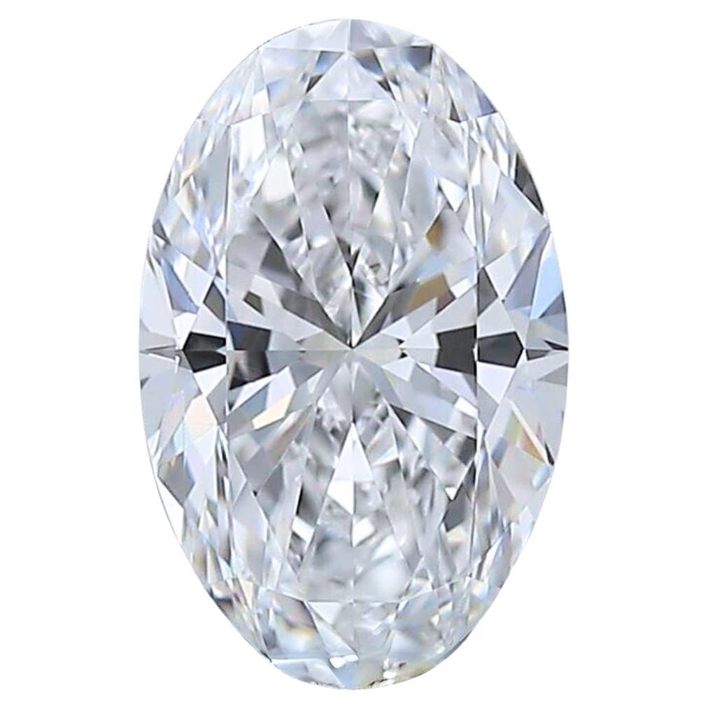 Diamant taille ovale parfaite de 1,01 carat certifié GIA en vente