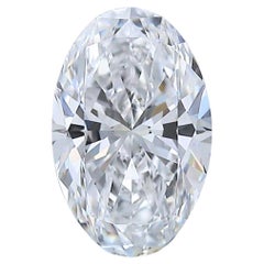 Diamant taille ovale parfaite de 1,01 carat certifié GIA