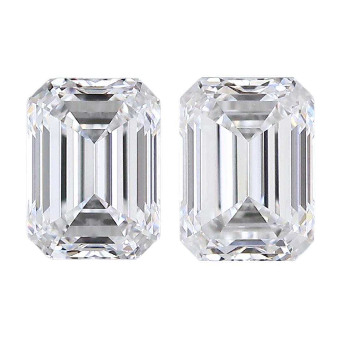 Pristine 1.05ct Double Excellent Ideal Cut Pair of Diamonds - GIA Certified