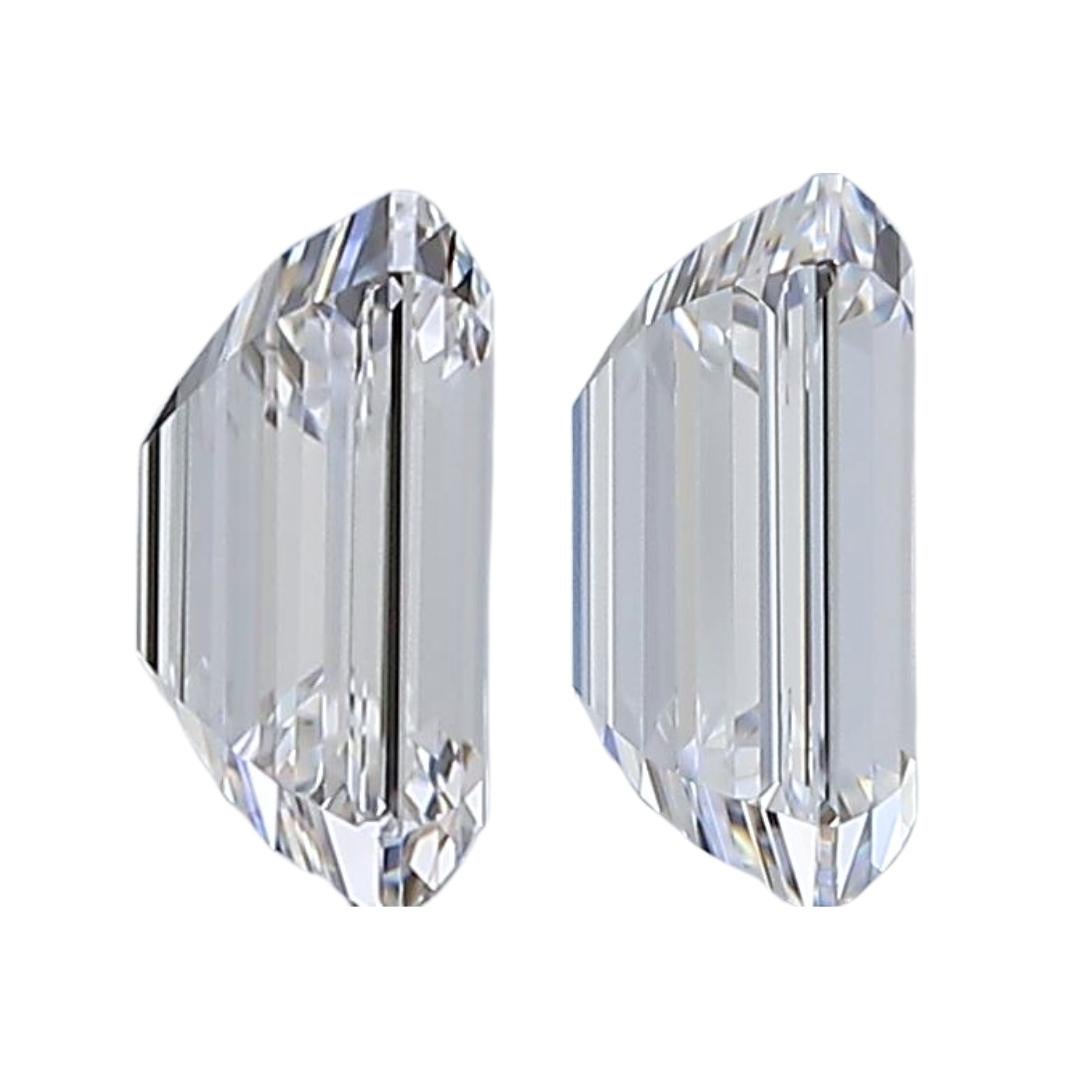 Paire de diamants taille idéale de 1,41 carat, certifiés IGI  en vente 1