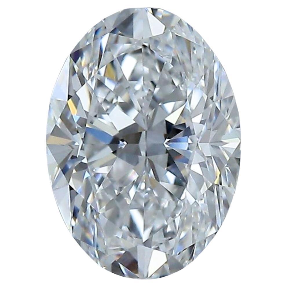 Prismaler 1,51 Karat Diamant im Idealschliff Ovalschliff - GIA-zertifiziert