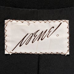 Pristine 1950s Irene Lentz Vintage Black Wool Blazer or Suit Jacket