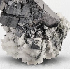 Pristine 2.3 Cm High Anatase Crystals On White Albite From Norway