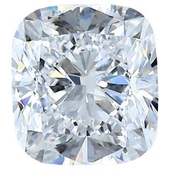 Pristine double excellent diamant taille coussin de 3,03 carats
