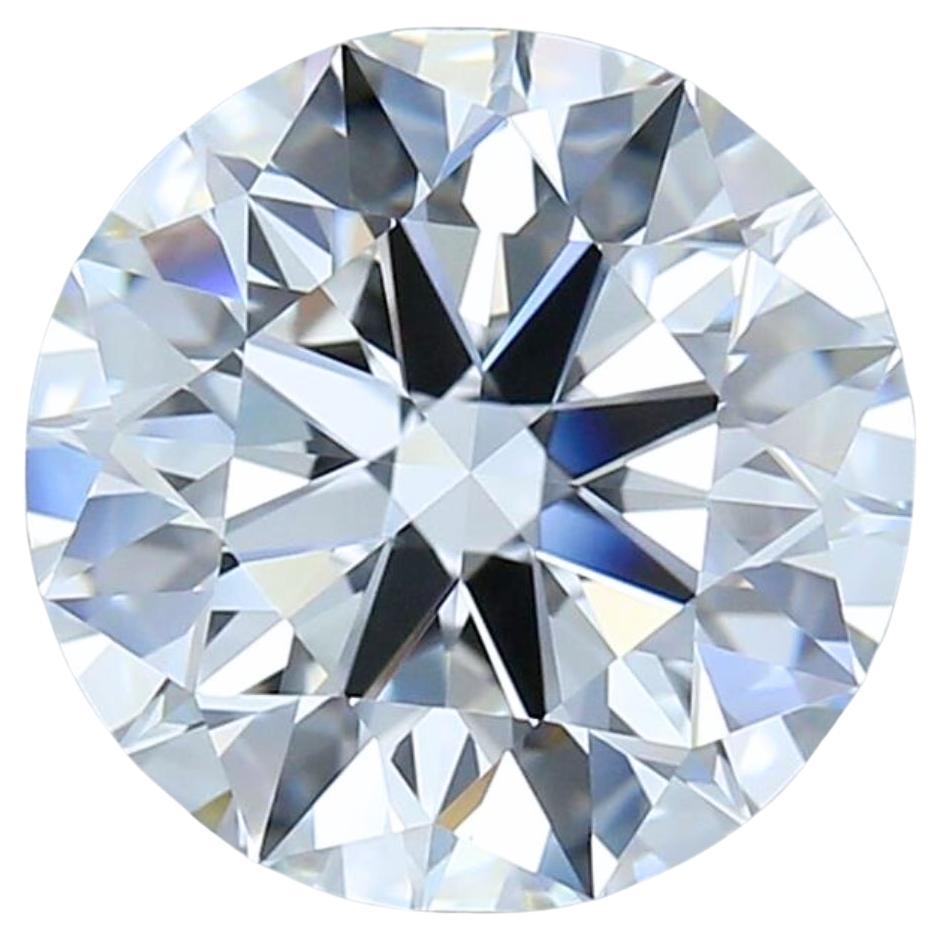 Diamante rotondo taglio ideale incontaminato da 4,51 carati - certificato GIA