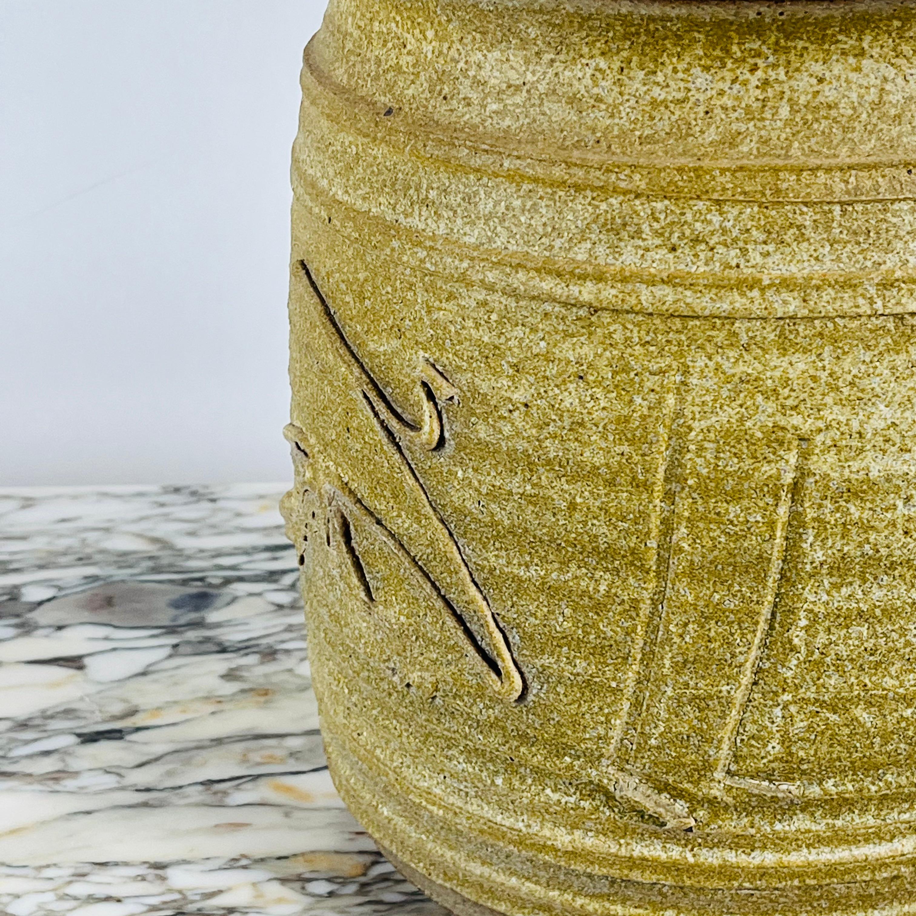 Late 20th Century Pristine Affiliated Craftsmen Studio Pottery Lamp by Phil Barkdall For Sale