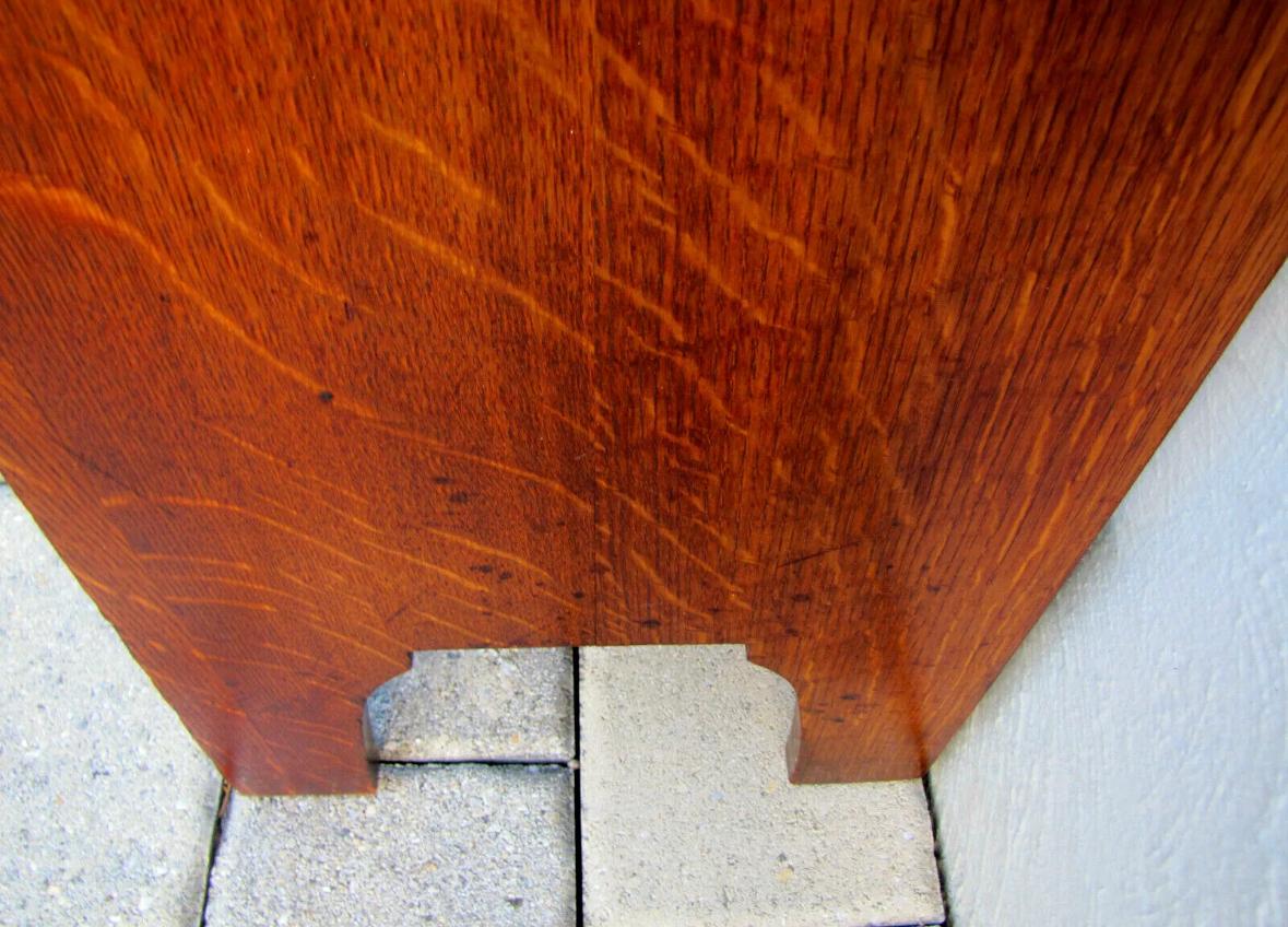 PRISTINE Antike Charles PRISTINE   LIMBERT Oak Drop Front Desk - Stickley Era im Zustand „Gut“ im Angebot in Shamokin Dam, PA