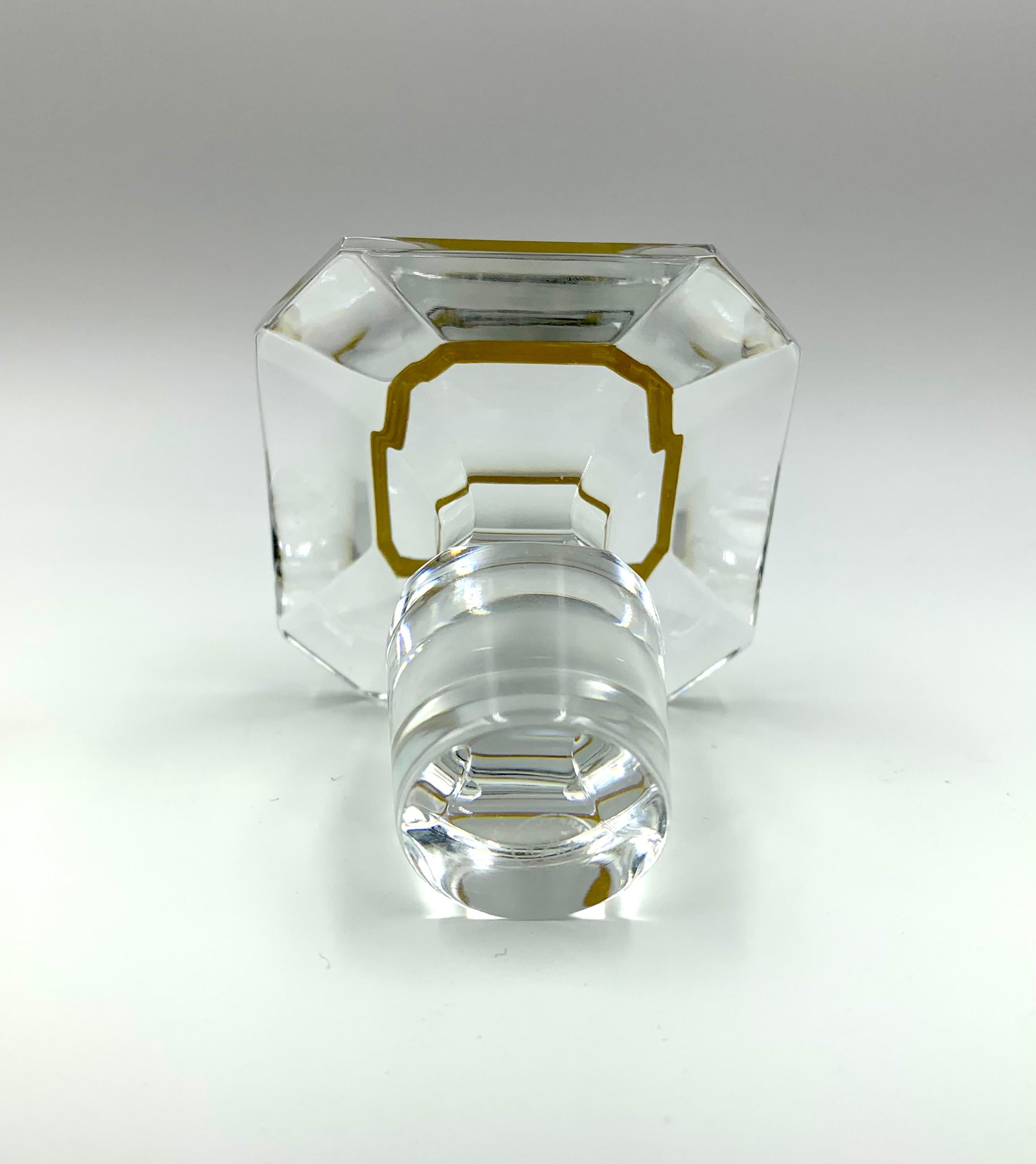 Pristine Baccarat Crystal Harcourt 1841 Empire Whiskey Decanter In Good Condition In New York, NY