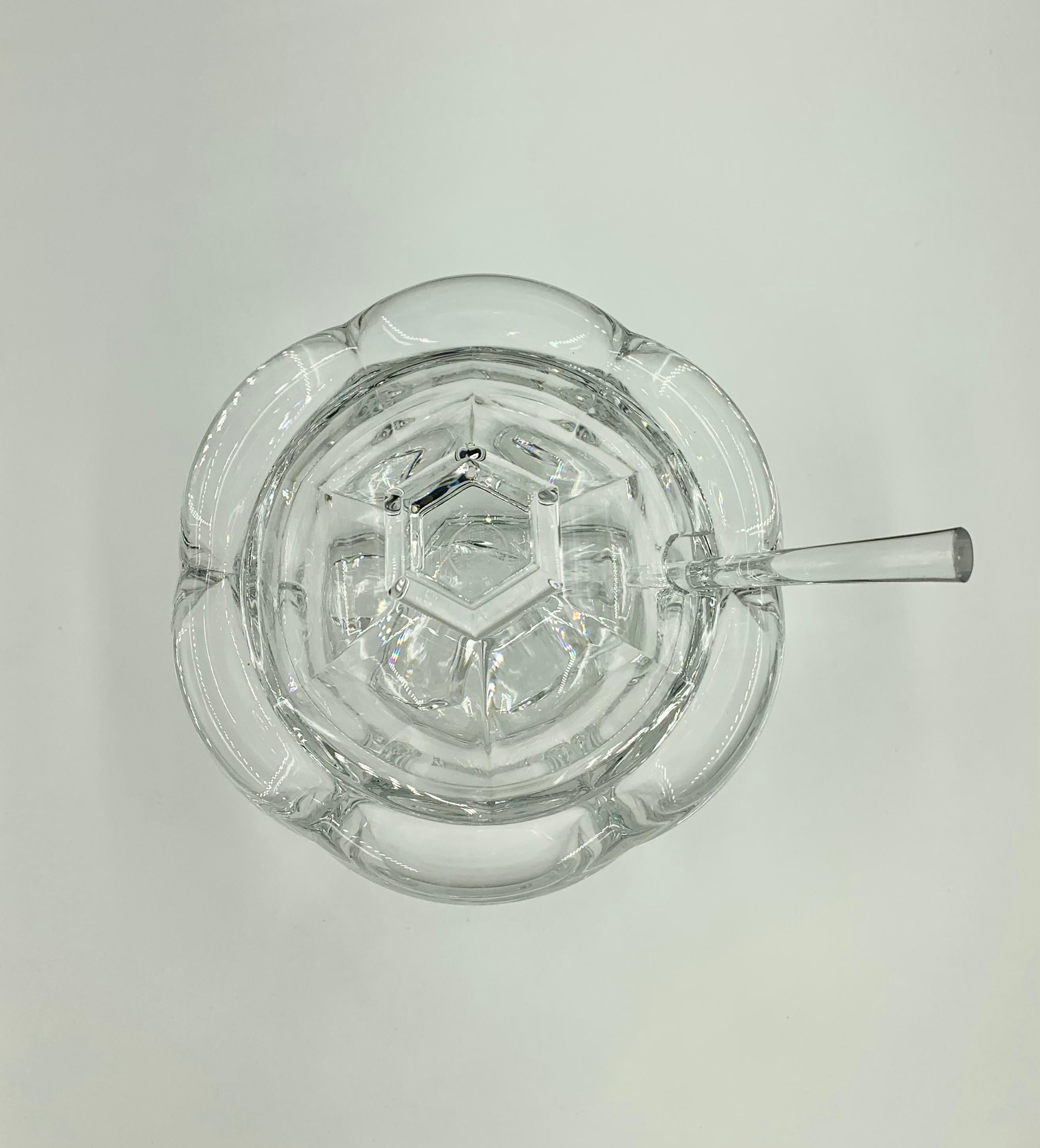 French Pristine Baccarat Crystal Harcourt Serving Piece For Sale