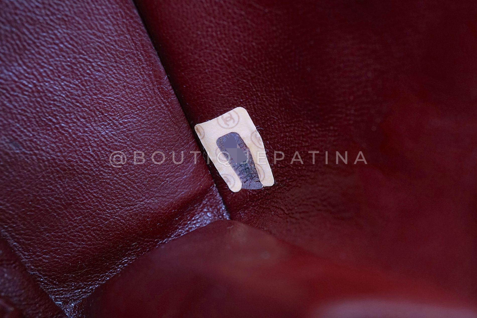 Prístino Chanel 1993 Vintage Mini Encircled CC Flap Bag 24k GHW Negro 68998 10