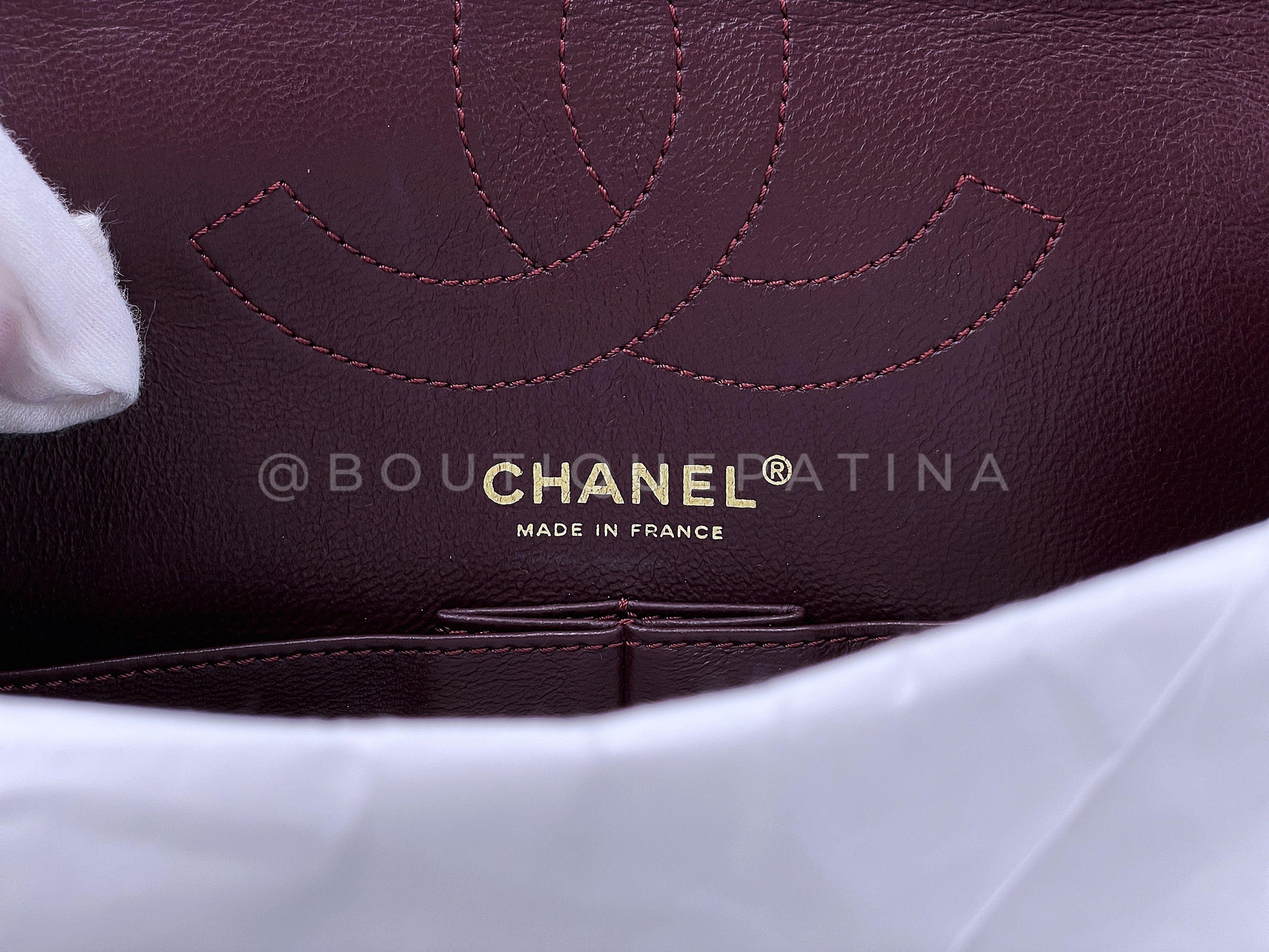 Chanel Pristine Black 225 Reissue Petit sac à rabat 2.55 GHW  67274 en vente 7
