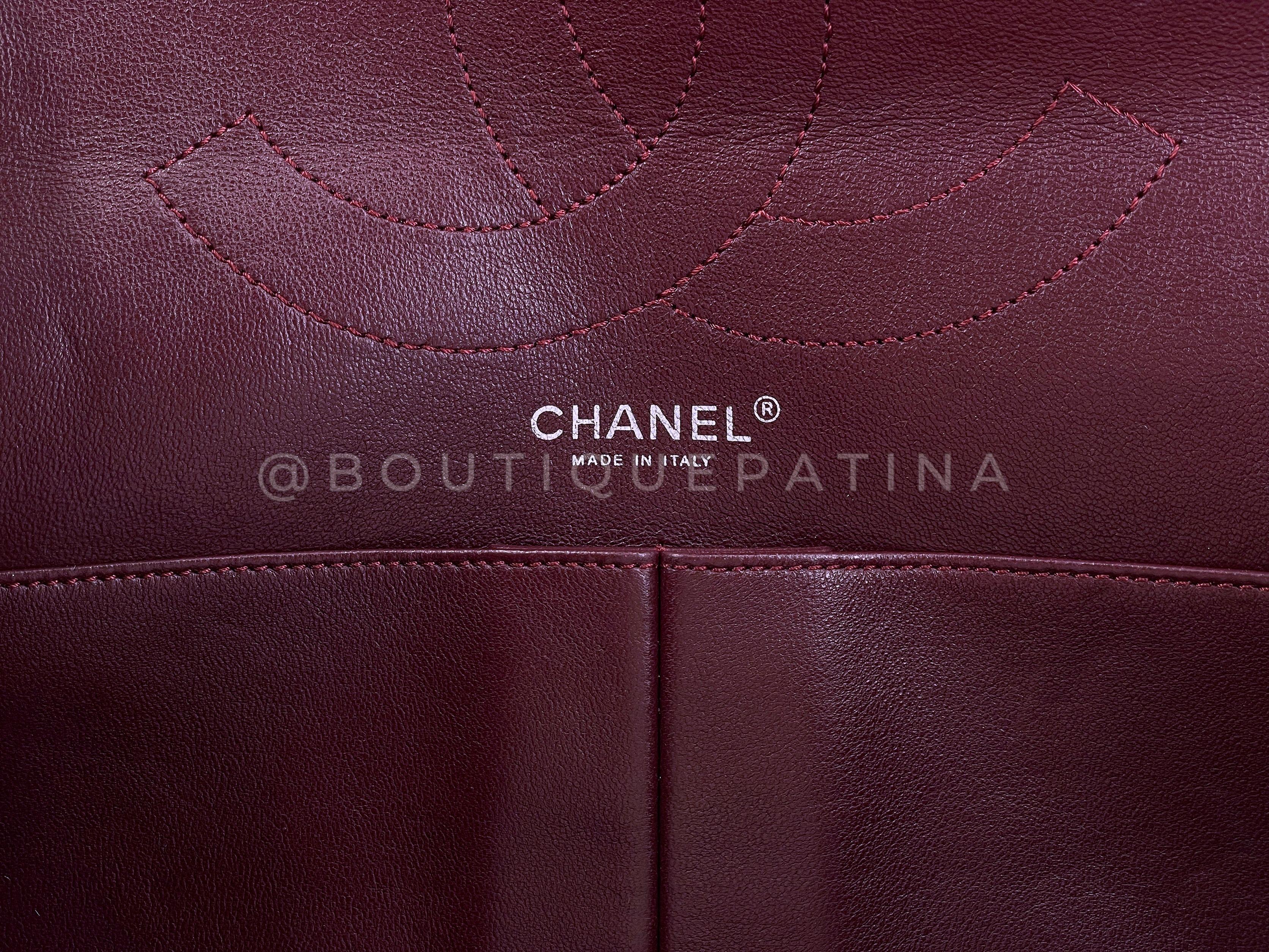 Pristine Chanel Black Aged Calfskin Reissue Large 227 2.55 Flap Bag RHW  66176 For Sale 6