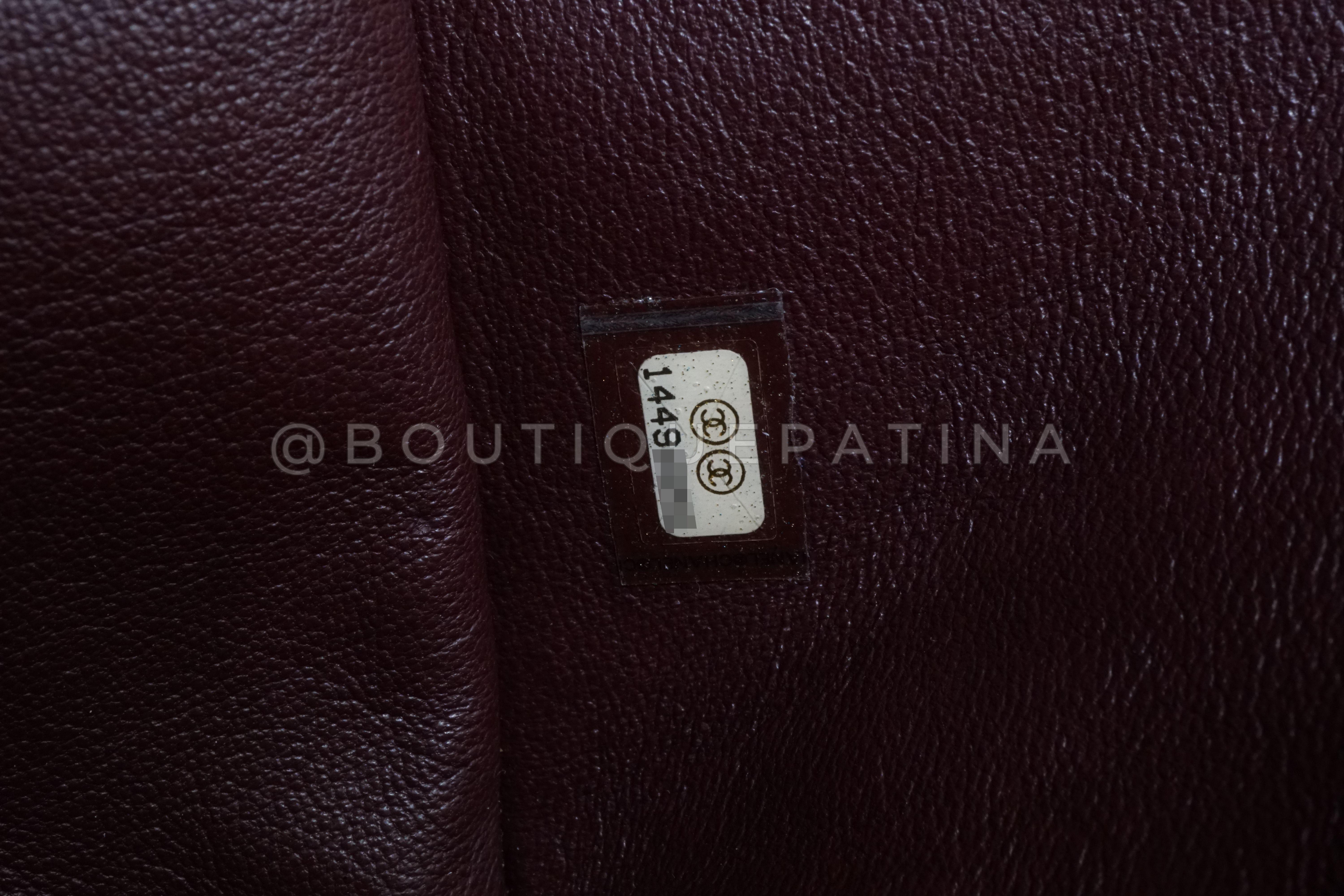 Pristine Chanel Black Aged Calfskin Reissue Large 227 2.55 Flap Bag RHW  66176 For Sale 7