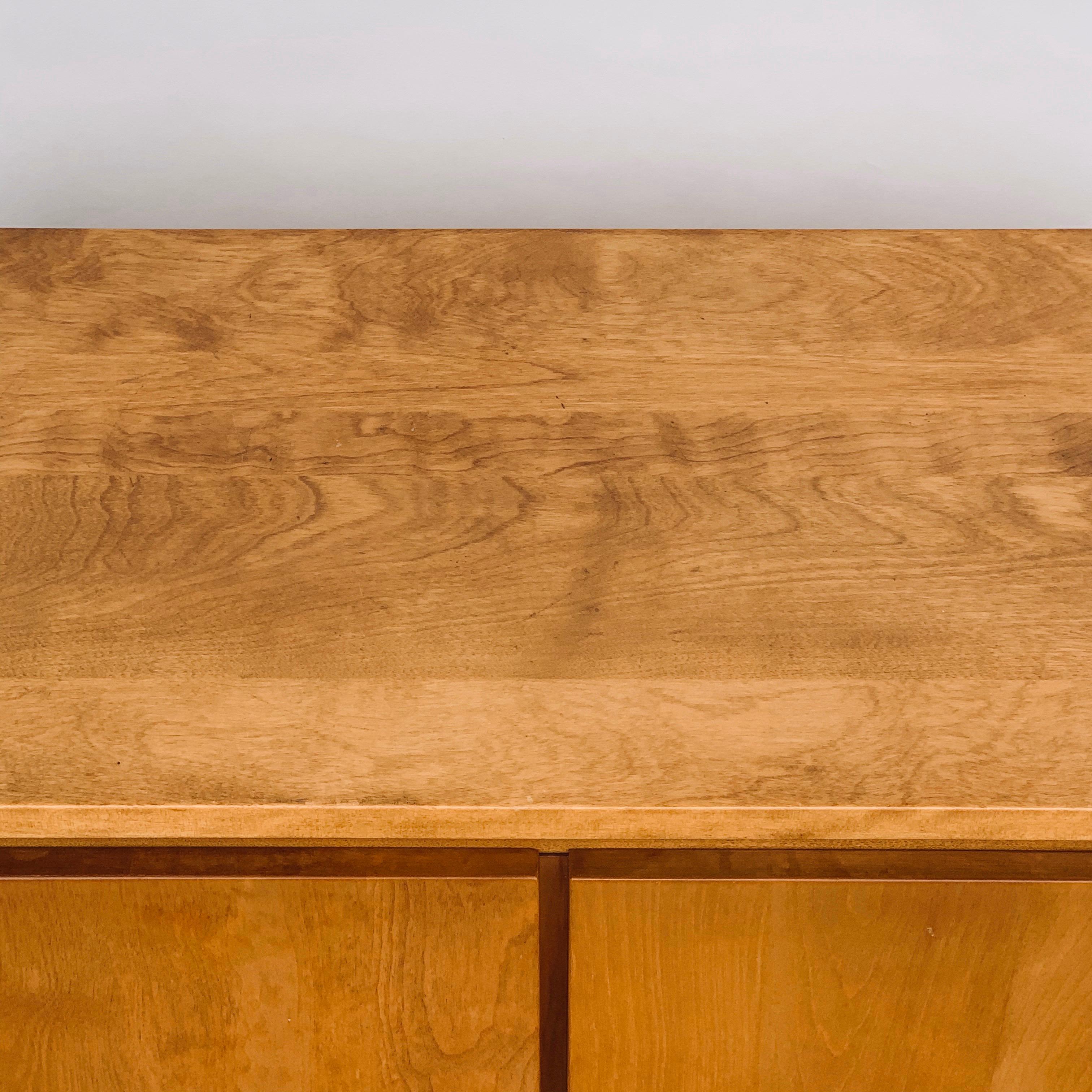 Stained Pristine Conant Ball Credenza or Record Cabinet