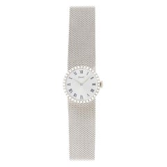 Pristine Condition Piaget Silver Dial Ladies Watch 18K Solid White Gold