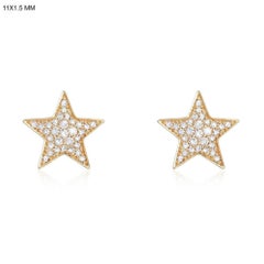 0,25 Karat „Diamond Star“-Ohrstecker aus 14-karätigem Gelbgold