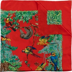Pristine Hermes 140cm Silk Shawl 'Equateur' by Robert Dallet