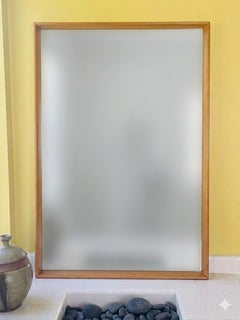 Pristine Large Heywood-Wakefield Mirror in "Wheat" Finish