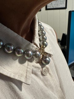 Pristine Majorica Silver pearls and earrings set