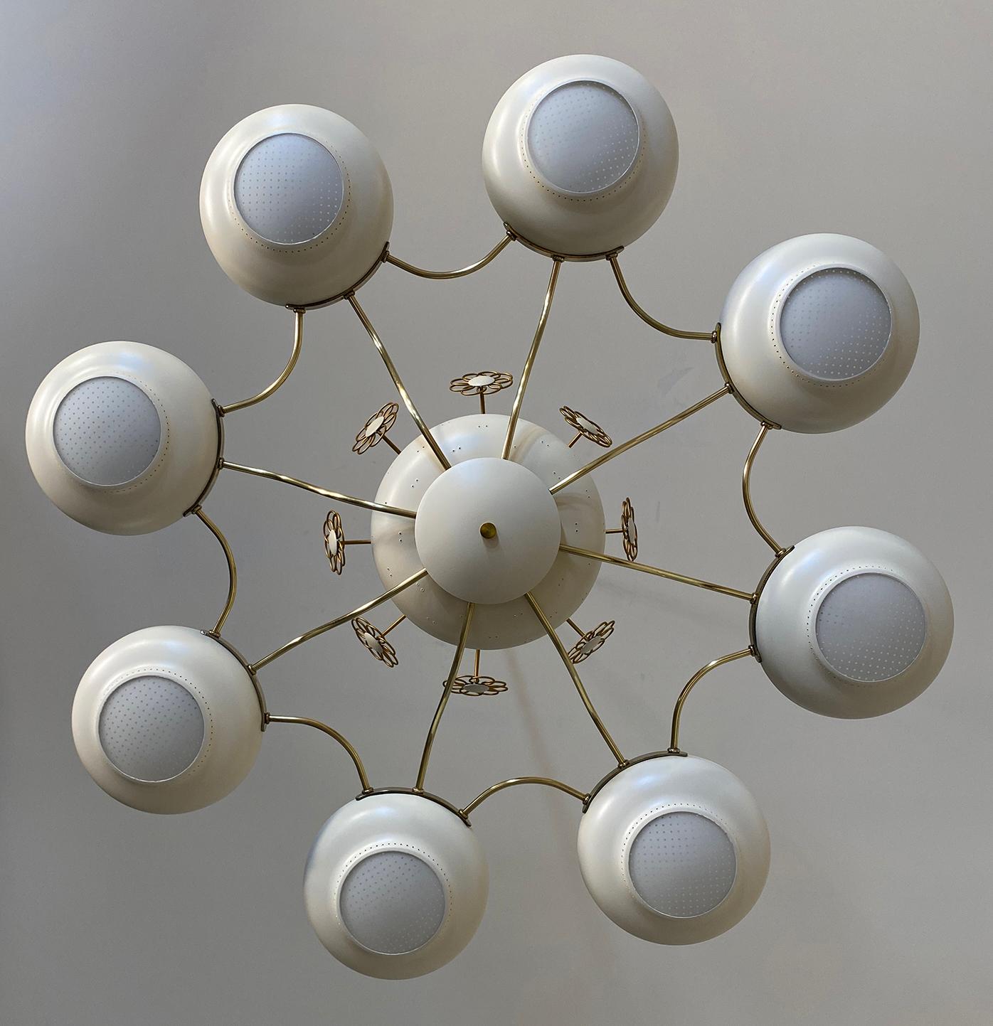 Pristine Paavo Tynell Style Chandelier by Lightolier 3