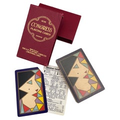 Pristine Unopened 1929 Art Deco Olga Congress 606 Playing Card Deck Original Box