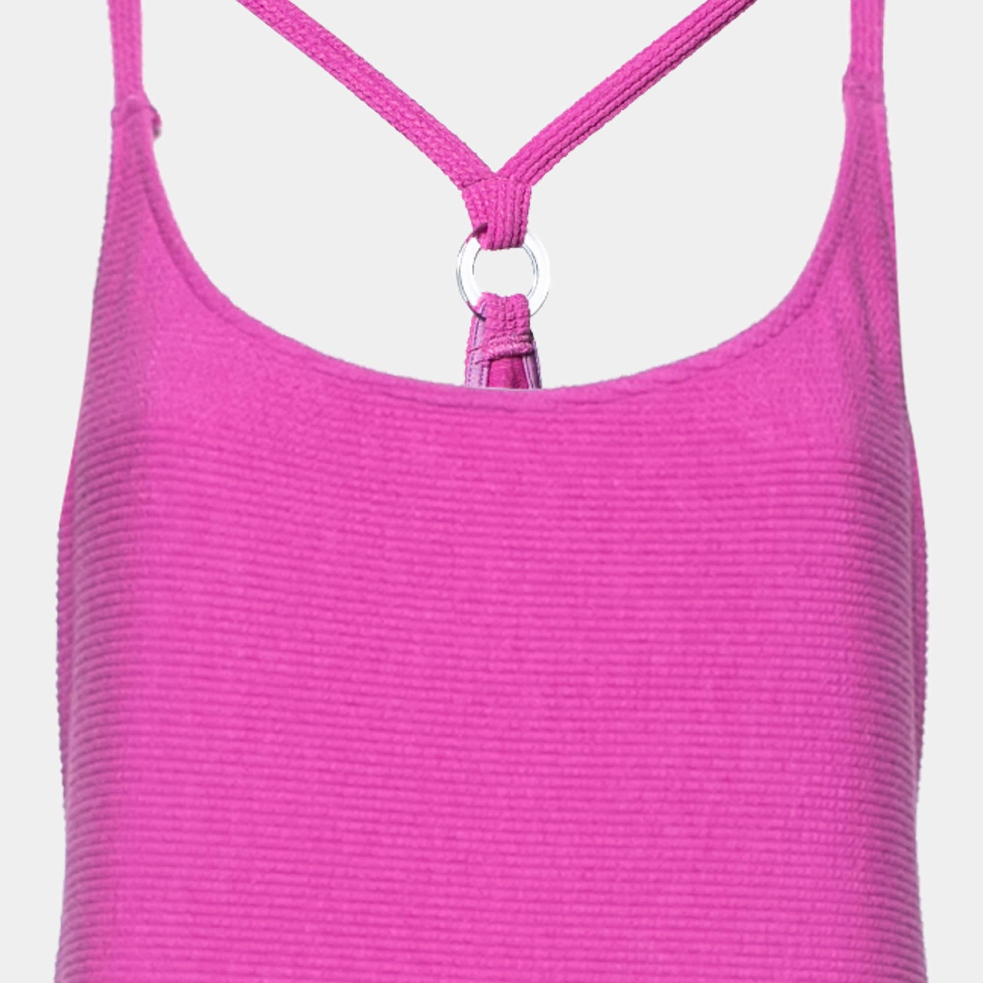 Viola Privacy Please Purple Textured Knit Racerback Dress XL in vendita