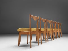Private listing for A: Guillerme et Chambron Set of 8 Dining Chairs in Solid Oak