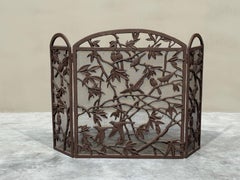 Private Listing for C. Mid Century Birds and Foliage Themed Fire Screen 1960s