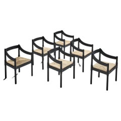 Private listing for Eve: set of 6 Vico Magistretti ‘Carimate’ Dining Chairs
