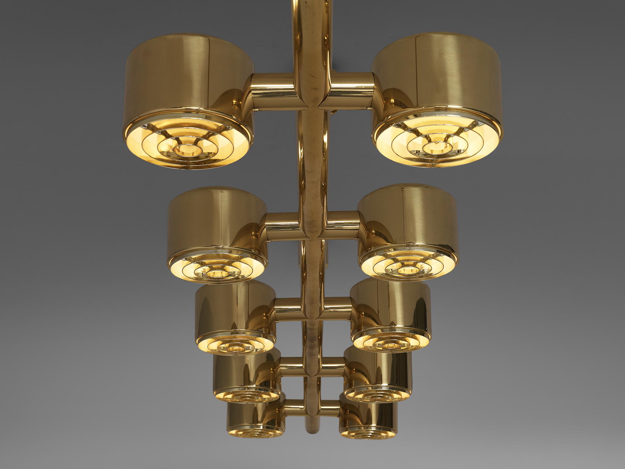 Private listing for L: Hans-Agne Jakobsson T746/12 Chandelier in Brass 1