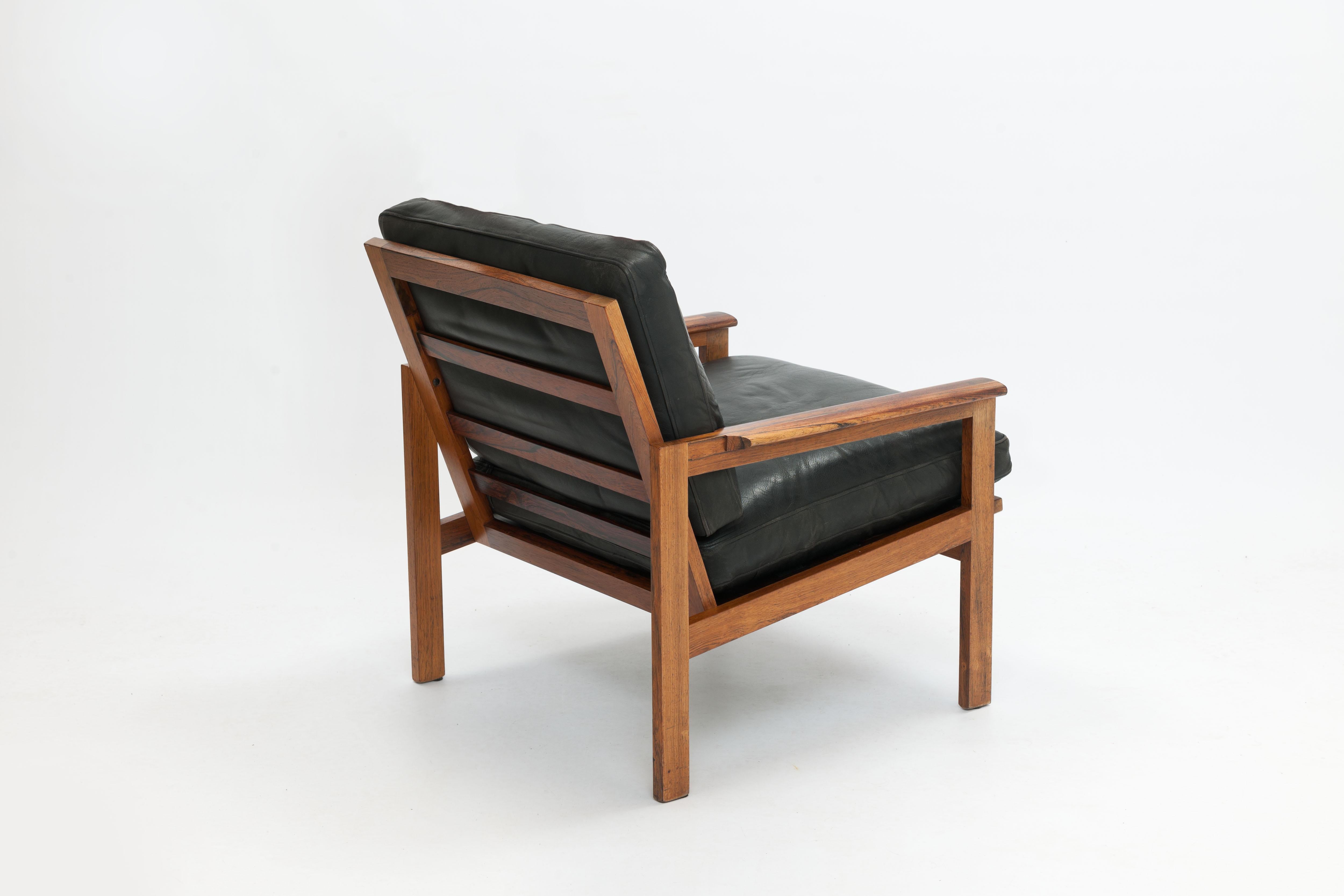 Mid-20th Century PRIVATE LISTING FOR MANUEL- Pair (2) Rosewood Capella Chairs by Illum Wikkelsø