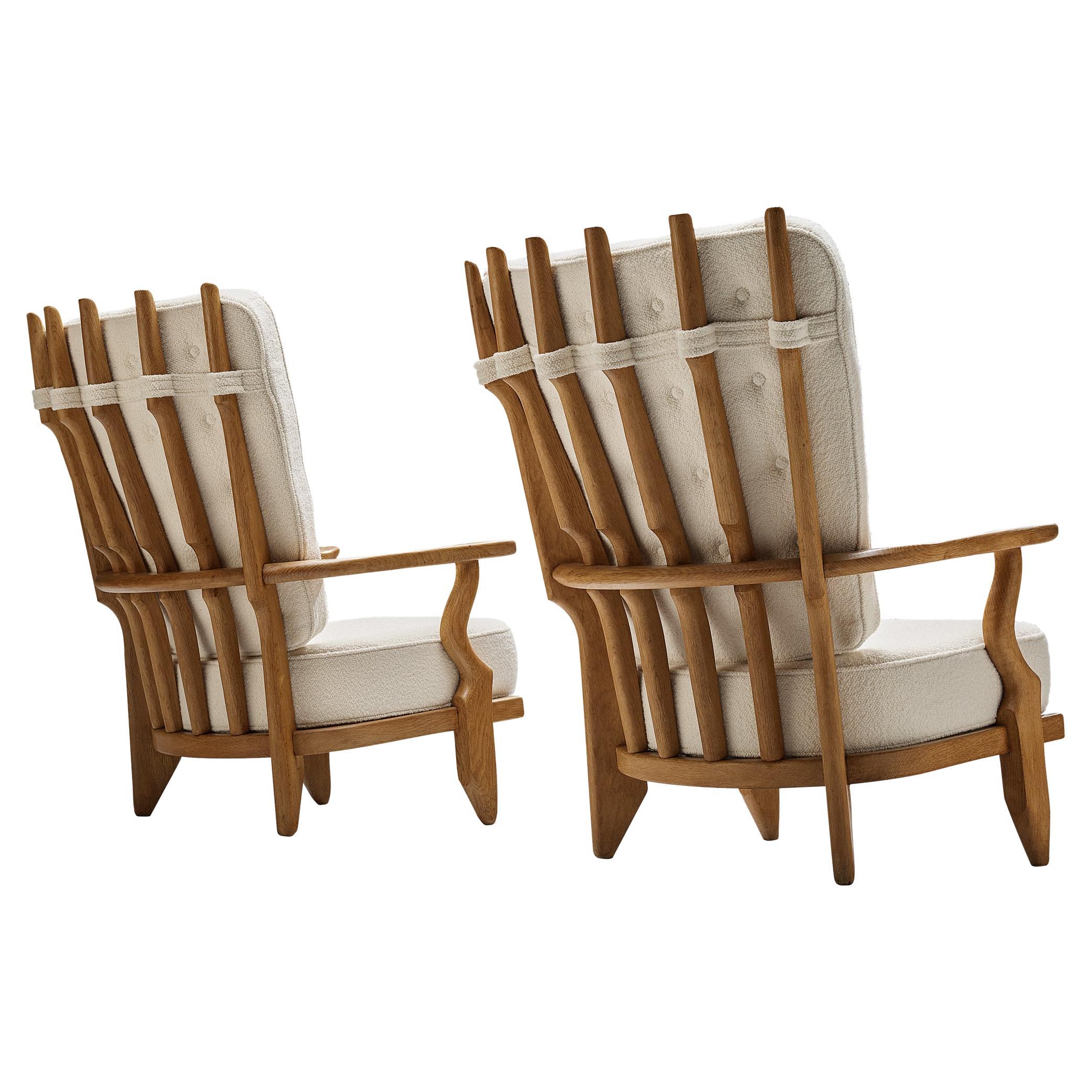 Private Listing for Olga: Pair Guillerme & Chambron 'Grand Repos' Lounge Chairs