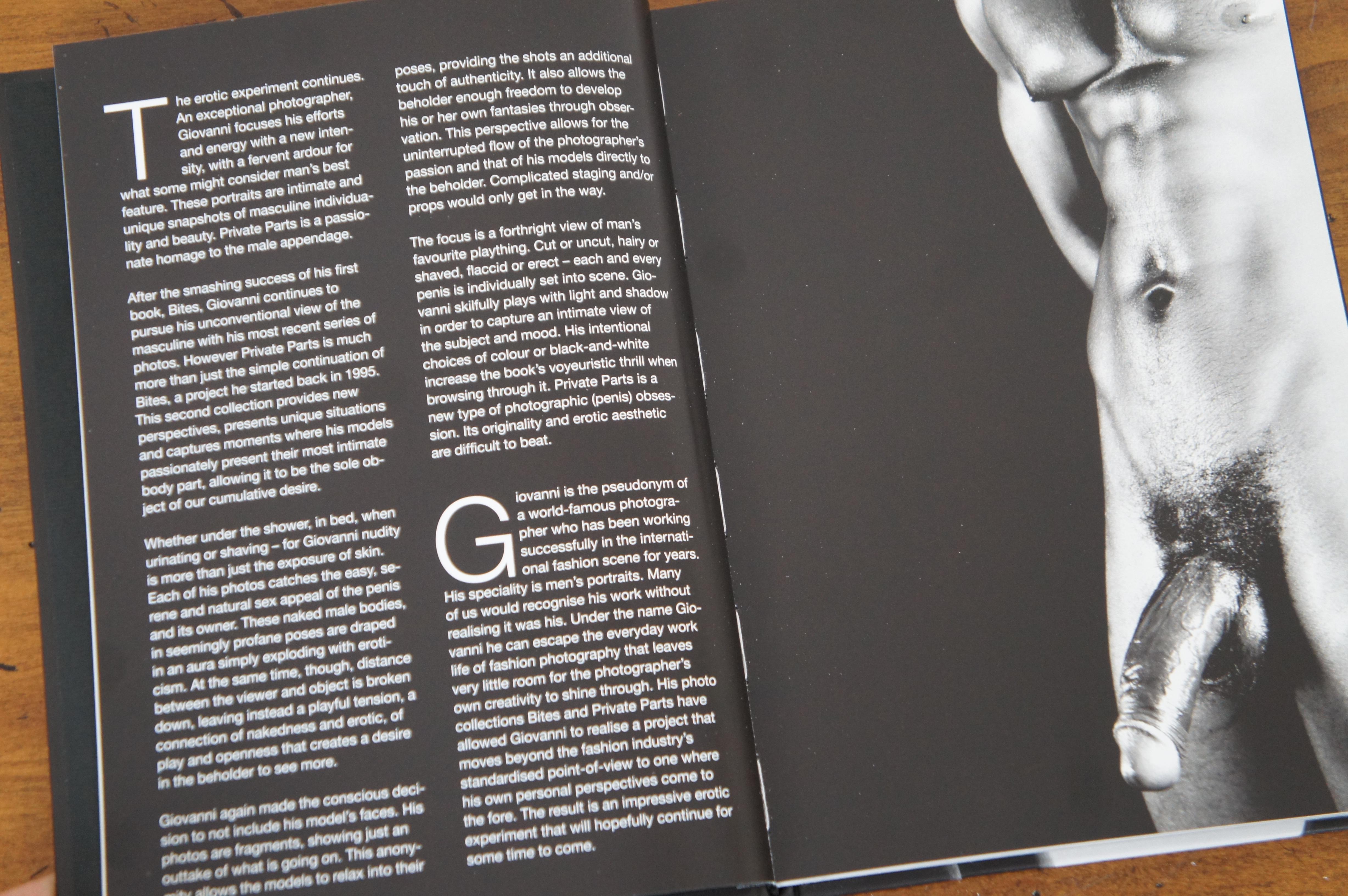 Paper Private Parts by Giovanni Hard Cover Book Bruno Gmunder