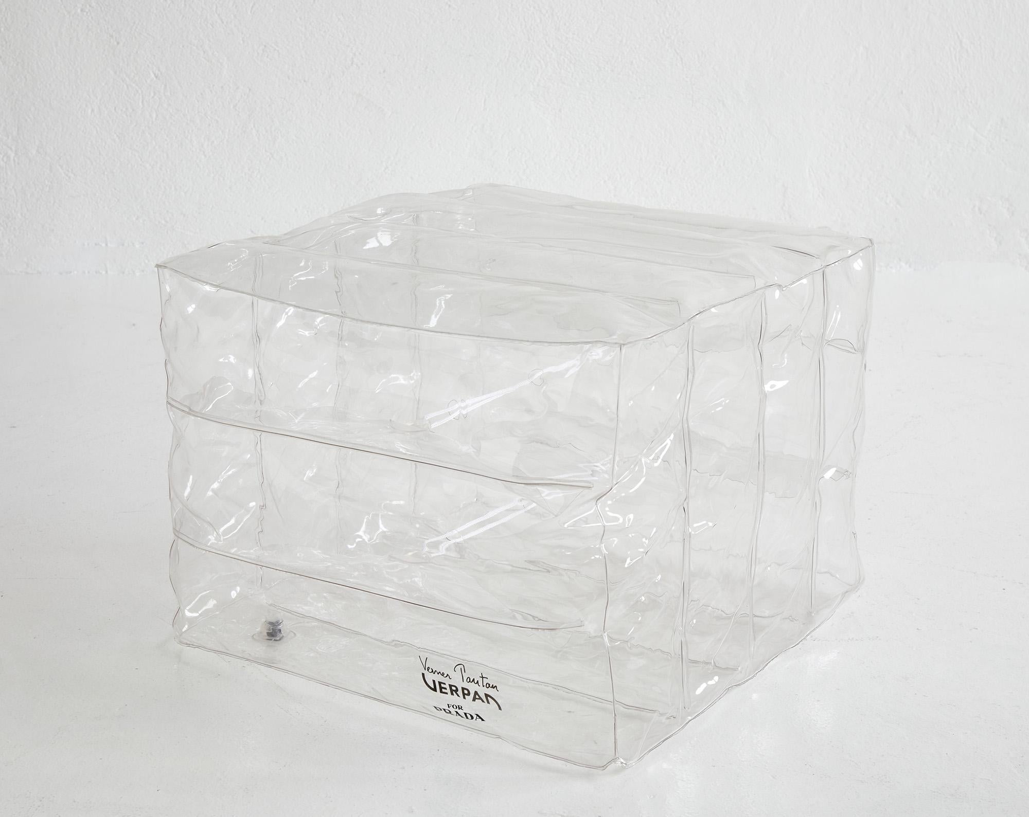 Private re-edition for PRADA of iconic 1960s Inflatable Stool by Verner Panton (Dänisch) im Angebot
