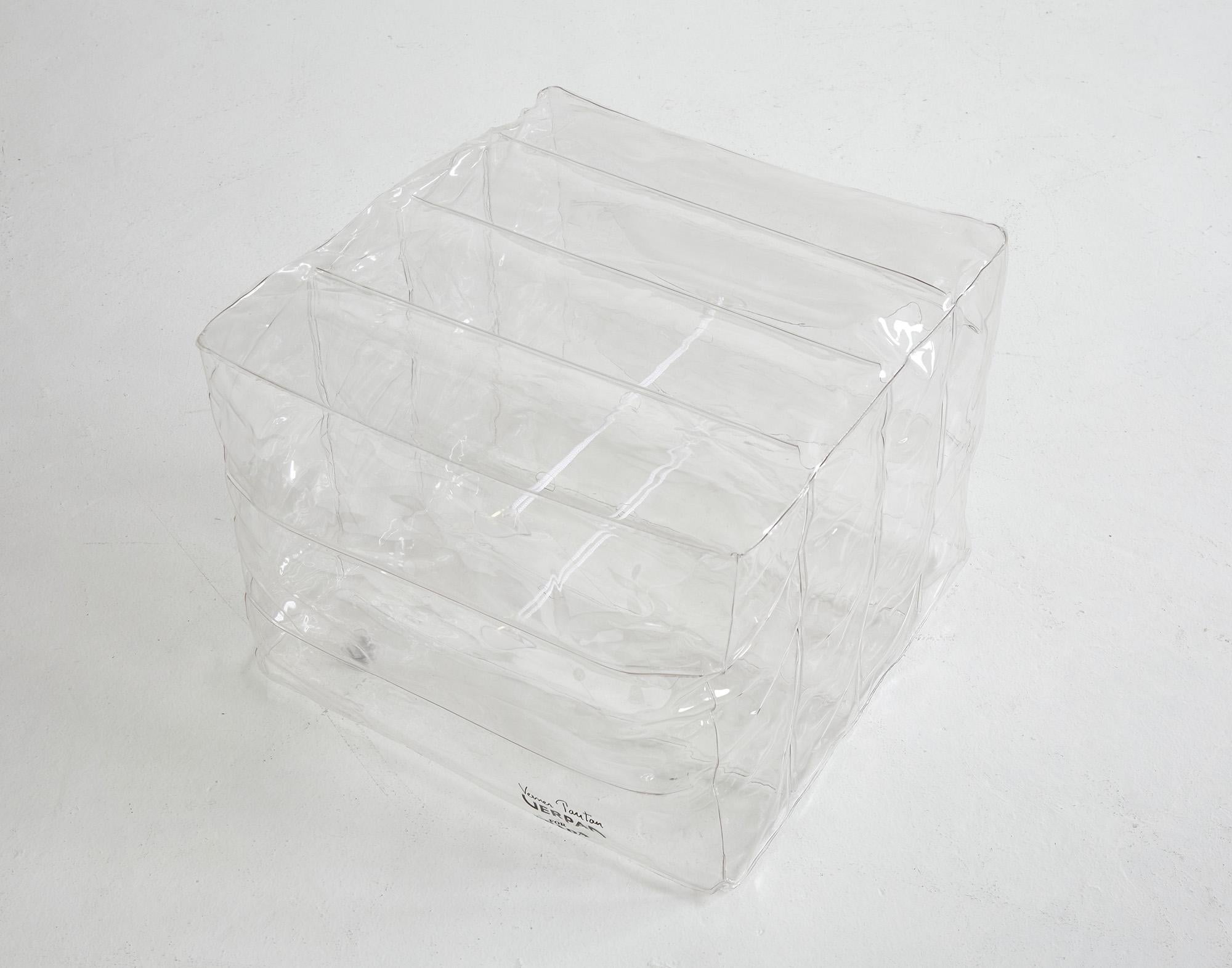 Private re-edition for PRADA of iconic 1960s Inflatable Stool by Verner Panton im Zustand „Gut“ im Angebot in Renens, CH