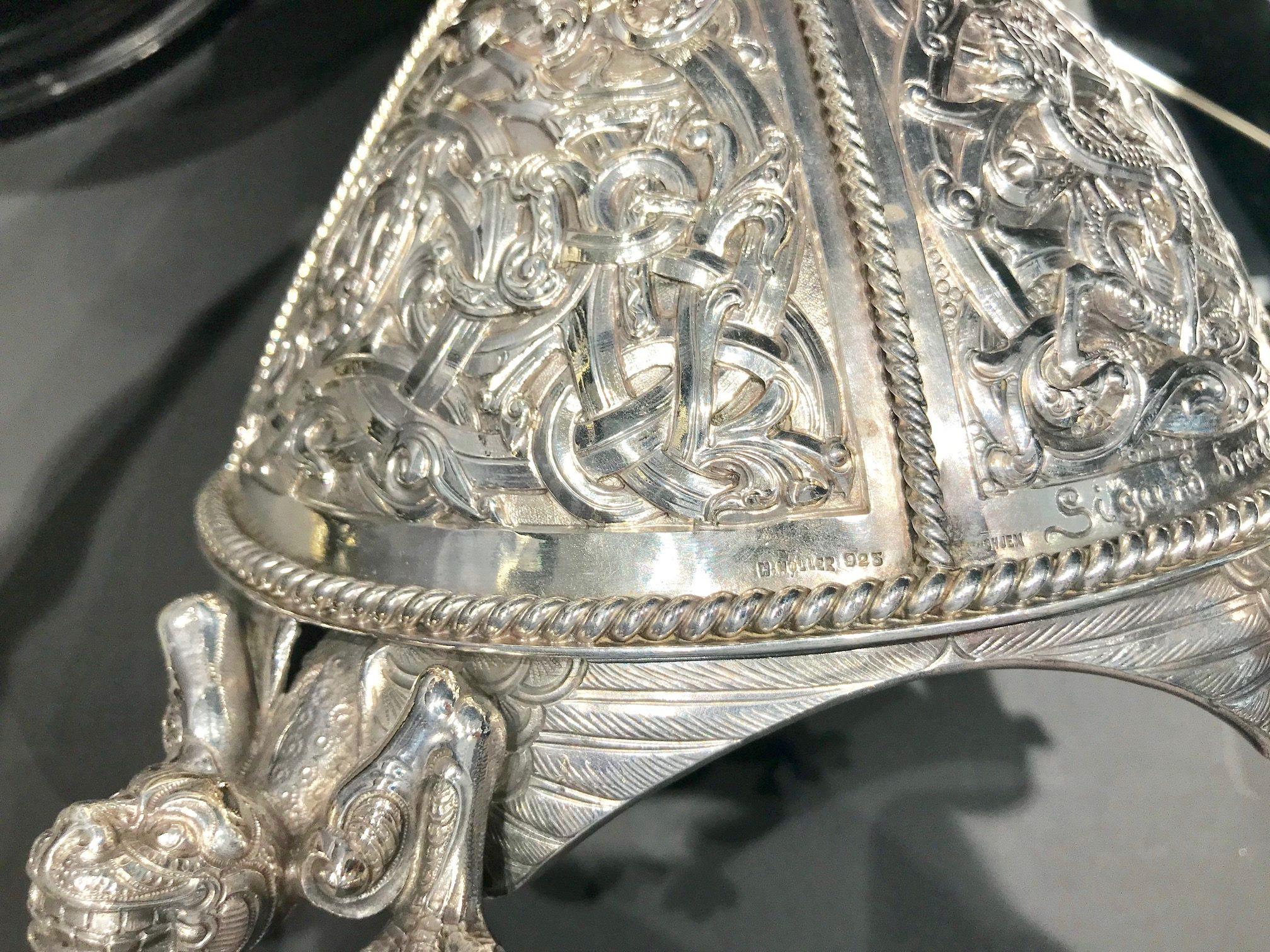 Hammered Private Unique Collection of Early 20th Century Norwegian Silver For Sale