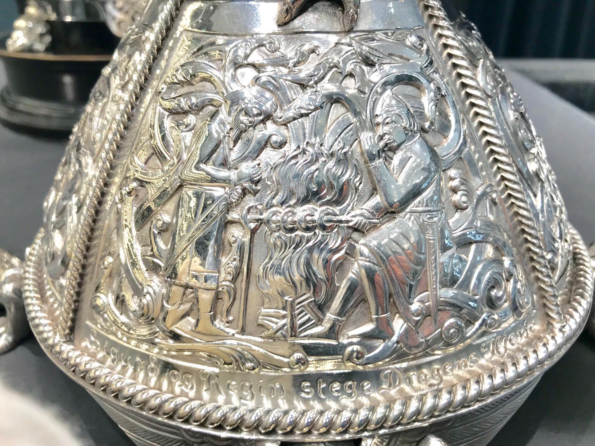 Private Unique Collection of Early 20th Century Norwegian Silver In Good Condition For Sale In Hellerup, Hellerup