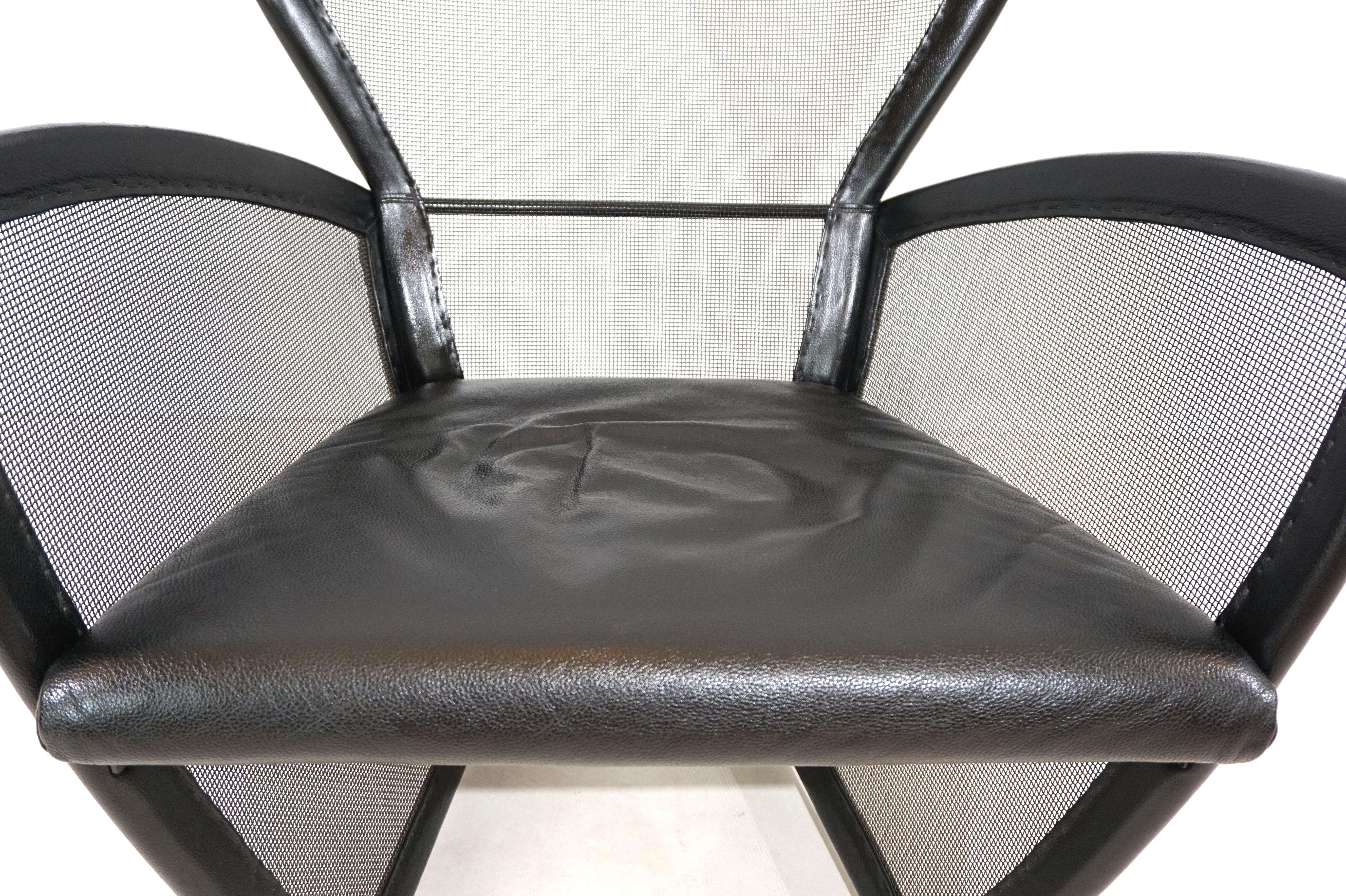 Prive leather armchair by Paolo Nava for Arflex For Sale 2