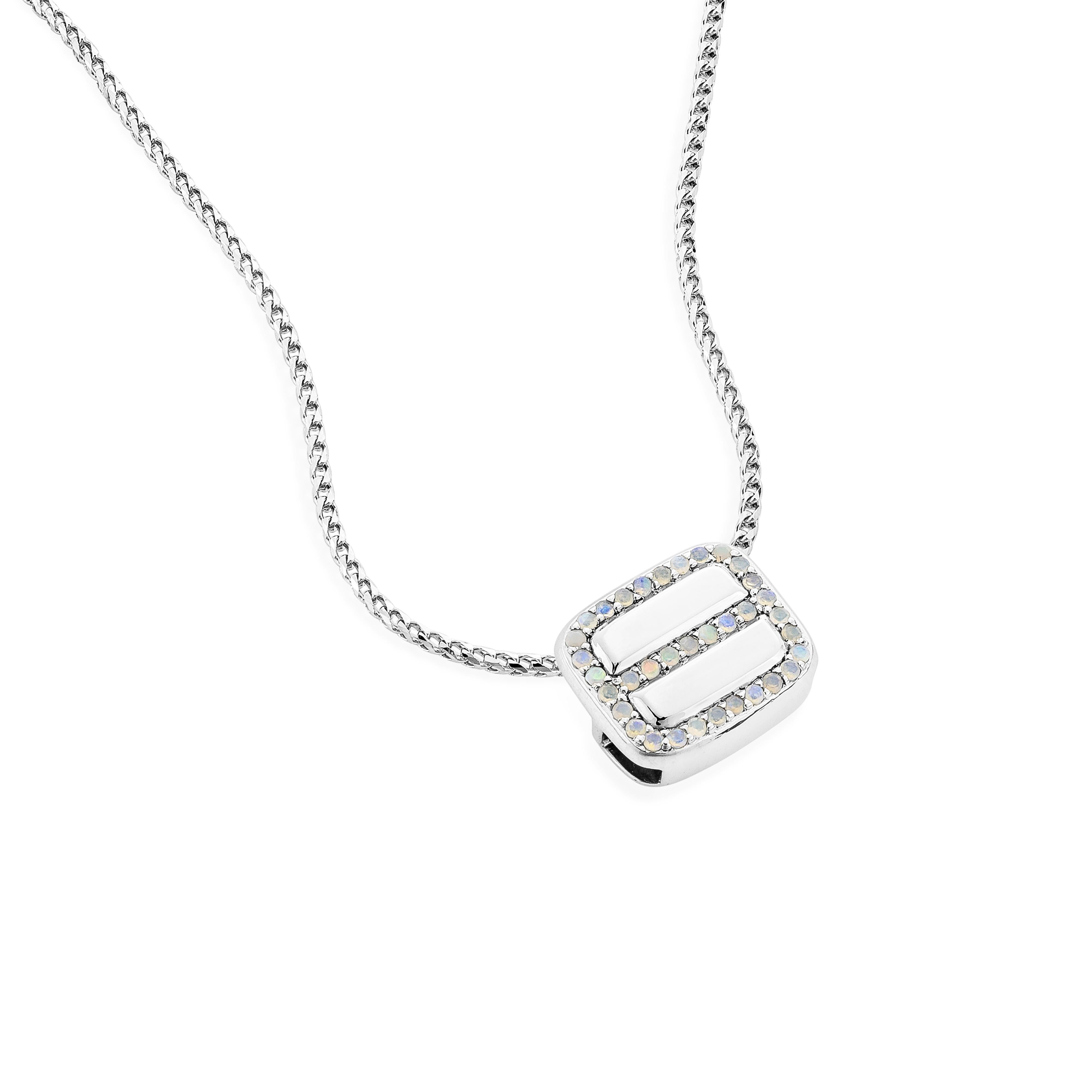 Contemporaneo Opale Priyashi Nahata 0,12ct. Ciondolo classico in platino. in vendita
