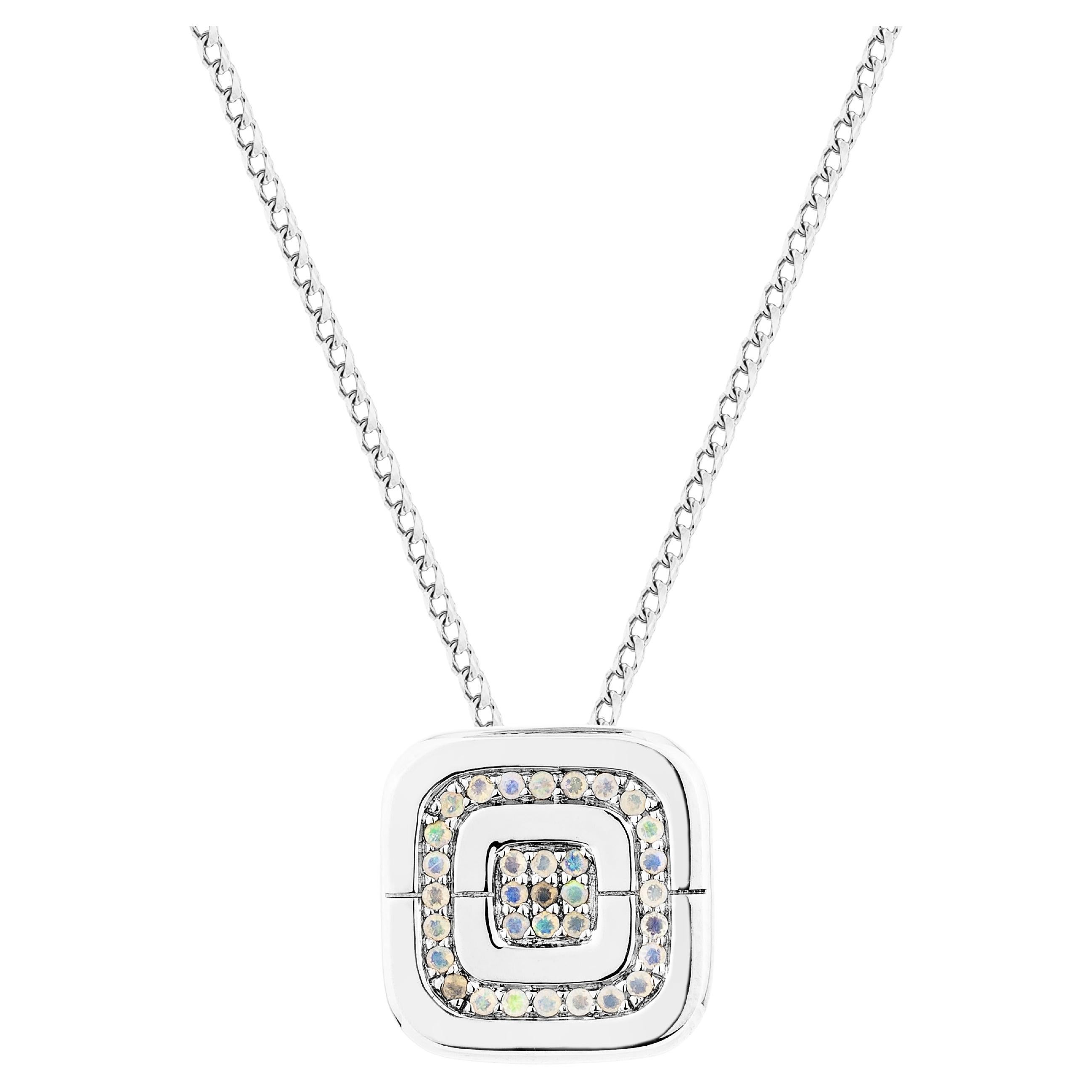 Ciondolo classico in platino Priyashi Nahata Opal 0,12ct.
