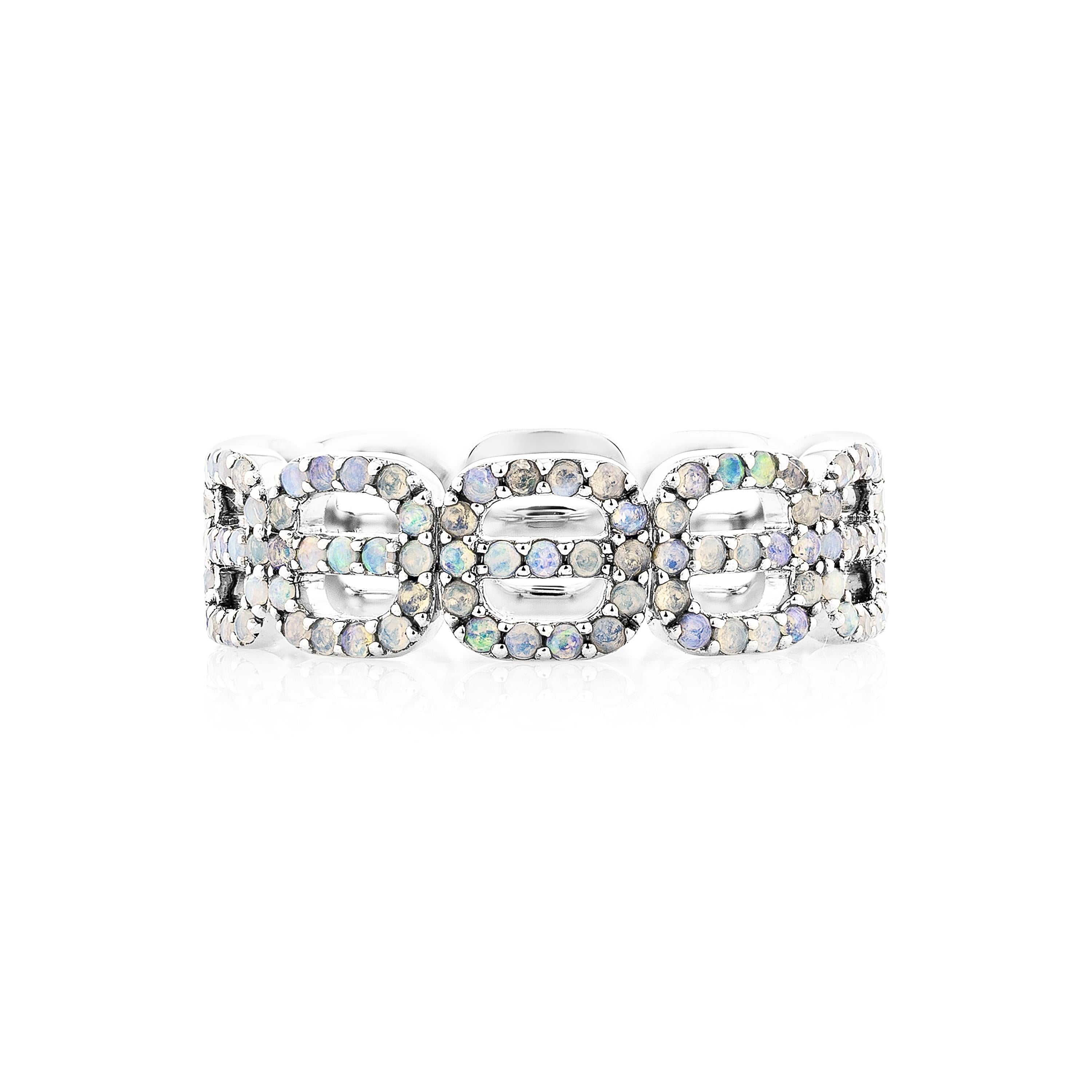 Opulent and timeless, this Opal Fancy Ring in platinum features a luminous opal centerpiece with vibrant iridescence, elegantly set to showcase its natural beauty. A true statement of sophistication.

Opal Fancy Ring in Platinum.

Opal: 0.63 carat,
