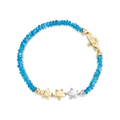 Priyashi Nahata Neon Apatite 11.50ct. Bracelet in 18Karat Yellow Gold