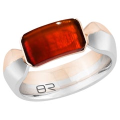 Priyashi Nahata Red carnelian 1.40ct. Fancy Ring in 18KWRG.