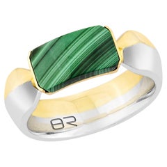 Priyashi Nahata Malachite 1.97ct. Fancy Ring in 18KWYG.