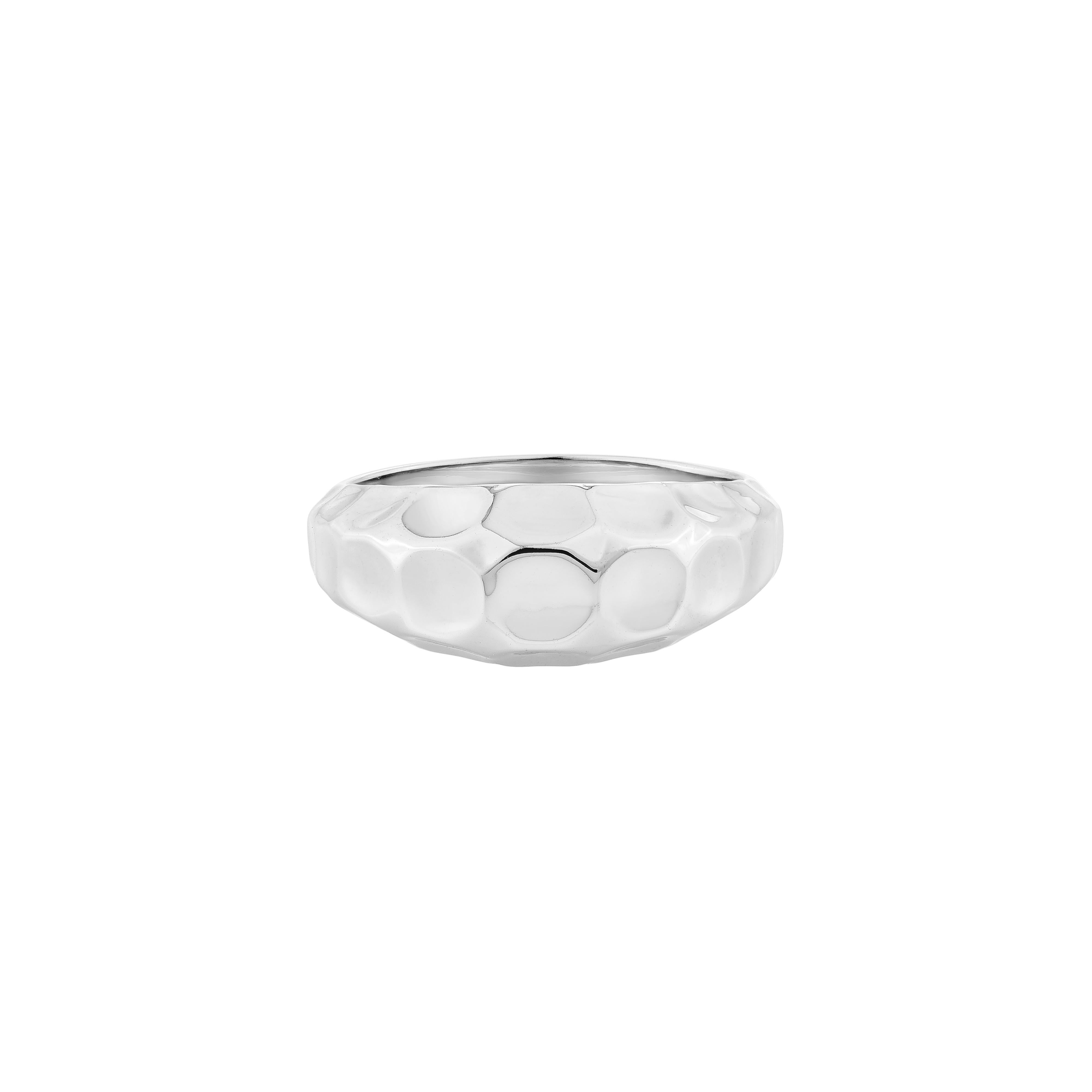 Contemporain Priyashi Nahata Bague fantaisie en métal uni en or blanc 18 carats. en vente