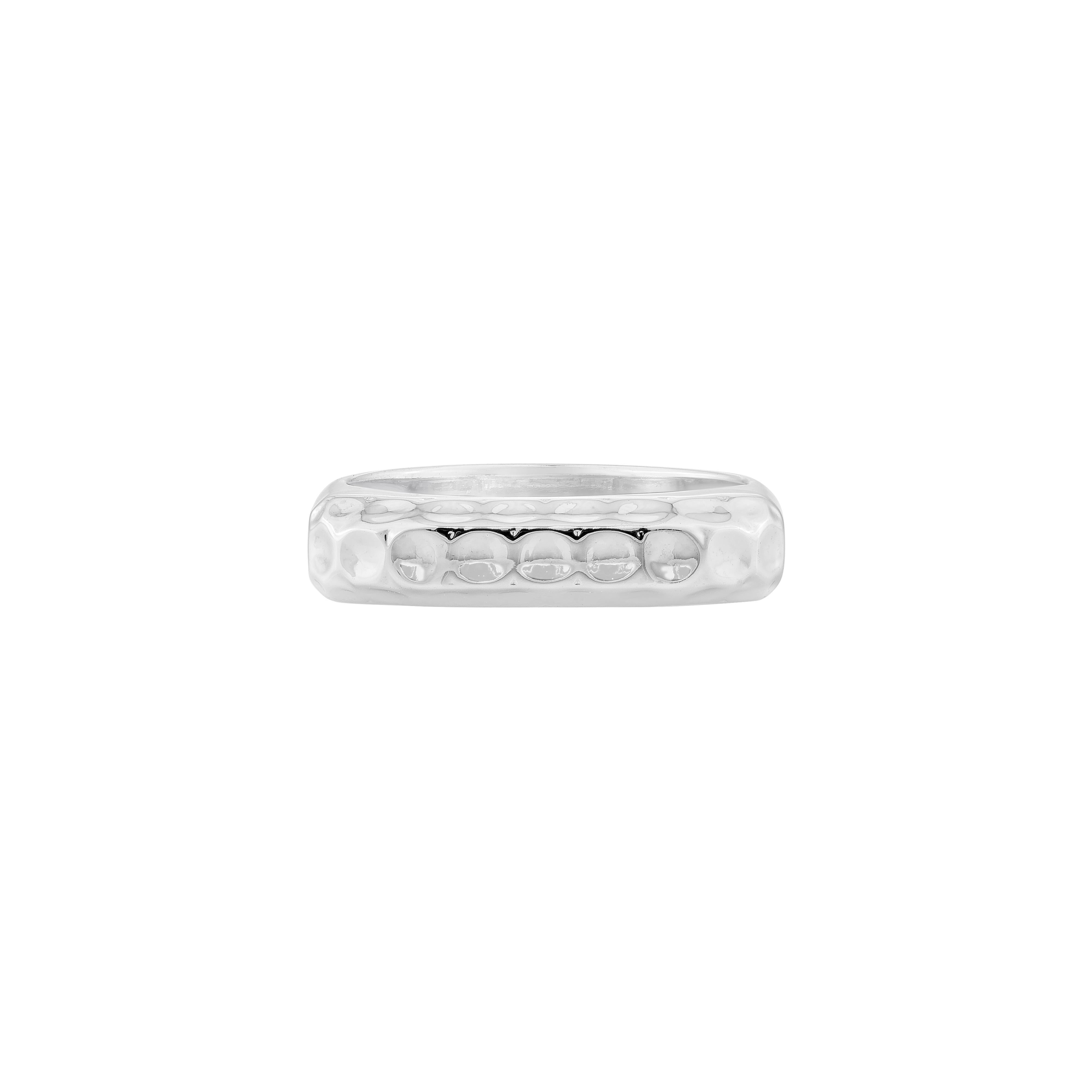 Contemporain Priyashi Nahata Bague fantaisie en métal uni en or blanc 18 carats. en vente